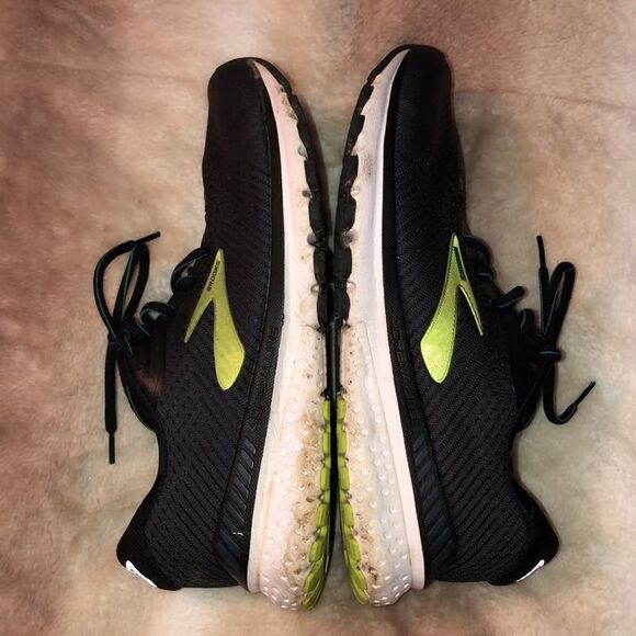 Brooks 9.5 Adrenaline 20 Running Sneakers DNA LOFT Black Green - Picture 7 of 9